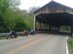 Covered bridge near caesars creek after a good long ride