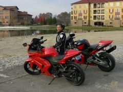 Seyla and our bikes