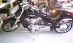 2008 M109R sold Chrome rims, cobra pipes, and power commander, new tires, also custom hard saddle bag and sissy bar