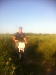 Derek's first time on a dirt bike