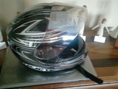 HJC Vader Carbon Fiber with clear and mirror shield sz M