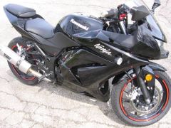 '08 Ninja 250 with stage 2 jets, K&N and HMF exhaust.  lot's of other goodies.