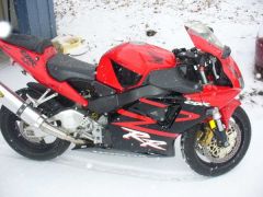 The bike in the snow...