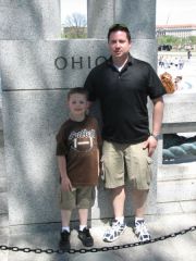 More information about "Zach and I at the Ohio monument in the WWII memorial."