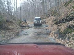 offroading up some creek in wayne natl forest