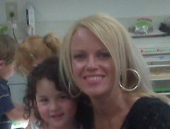 bella and me for our mothers day event at school -- May 15, 2009