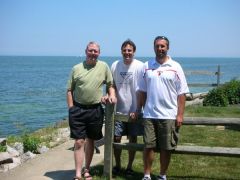 Pat, Vince and myself in Huron.  A great summer day.