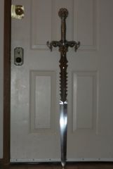More information about "My Black Knight sword
53" tall 20lbs"