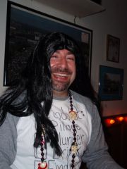 Halloween Party 10/24/09
Jim in the Octomom wig suddenly becomes a Hippie.