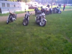 Bikes parked at campsite