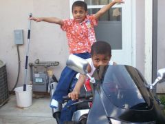 My twins when bike was street ready