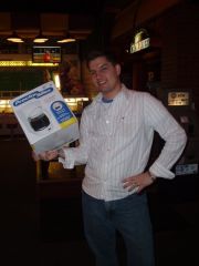 yea thats right, i won a coffee pot on my bachelor party night