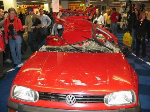 VW & bike crash