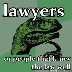 lawyers or people that know the law well