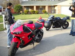 My R6 and my sis's 250R