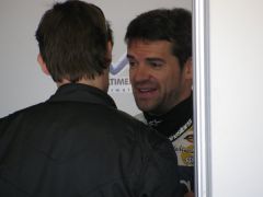 Carlos Checa talking with his bike engineer (hint:  shoulda looked harder at the electronics)