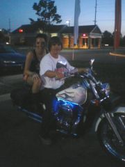 my son at hooters bike night on mine with one of the ladys there